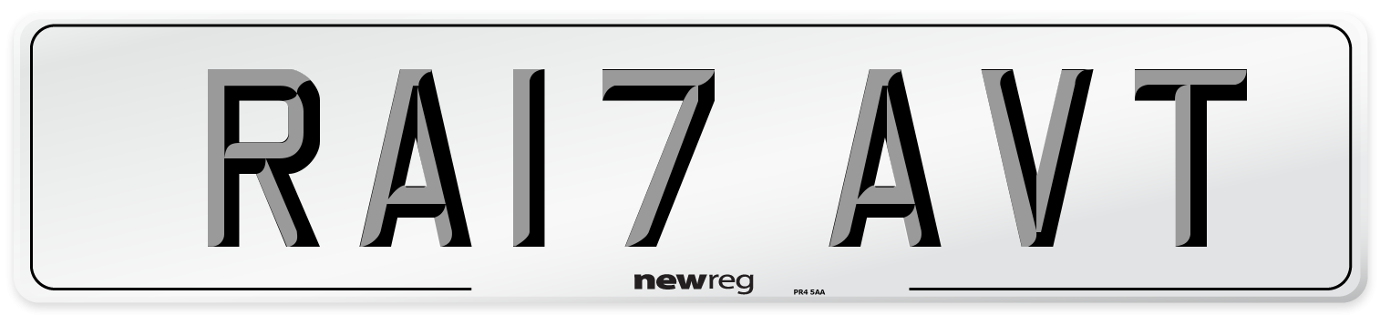 RA17 AVT Number Plate from New Reg